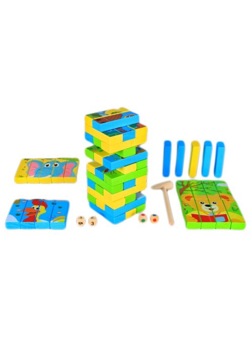 Multifunkcionális jenga puzzle